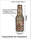 Ver imagem 3 de Porta Tampinhas Tampas Cerveja Garrafa - Linha Decoratto - 64 - Grátis Abridor
