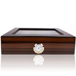 Umidora de Charutos Caixa de Charutos em Madeira Cedro Superior com Higrômetro e Umidor - Cigarol Ze - 1