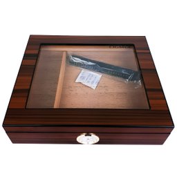 Umidora de Charutos Caixa de Charutos em Madeira Cedro Superior com Higrômetro e Umidor - Cigarol Ze - 11