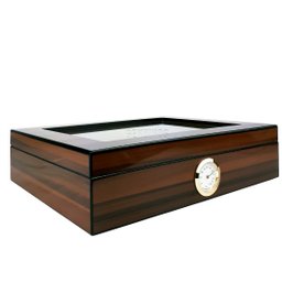 Umidora de Charutos Caixa de Charutos em Madeira Cedro Superior com Higrômetro e Umidor - Cigarol Ze - 12