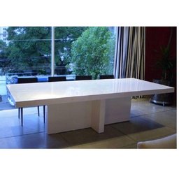 Mesa de Jantar Laca Branca 120x120 - 3