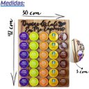 Ver imagem 6 de Quadro Suporte Porta Cápsulas Café 30x40 Dolce Gusto - Nogueira - Cantinho do Café 30 Cápsulas