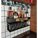 Ver imagem 2 de Bar Barzinho de Parede Decoração - Boteco - 60x26 Preto Fosco