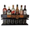 Ver imagem 5 de Bar Barzinho de Parede Decoração - Boteco - 60x26 Preto Fosco
