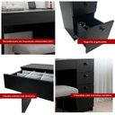 Ver imagem 5 de Mesa para Escritório 4 Gavetas MDF 90,7cm Ditália Preto