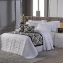 Ver imagem 2 de Kit Peseira Cama Solteiro com Capa de Almofada Decoração Quarto 3 Peças