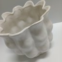 Ver imagem 3 de Vaso Decorativo Enfeite Casa Home&Co Cerâmica 20x20x20cm Branco