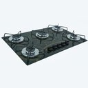 Ver imagem 2 de Cooktop Gás 5 Bocas Ultra Chama 127/220 Mesclado