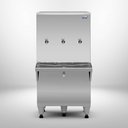 Ver imagem 2 de Bebedouro Industrial de Coluna RA10 Natural e Gelada 3 Torneiras 100L Inox 220V Frisbel