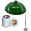Ver imagem 1 de Kit Prato Bed Aluminio Verde 12 Soquete Braço Reto 30cm