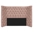 Ver imagem 6 de Kit Cabeceira e Calçadeira Baú Casal Everest P02 140cm para Cama Box Suede - Doce Sonho Móveis