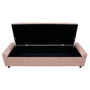Ver imagem 5 de Kit Cabeceira e Calçadeira Baú Casal Everest P02 140cm para Cama Box Suede - Doce Sonho Móveis