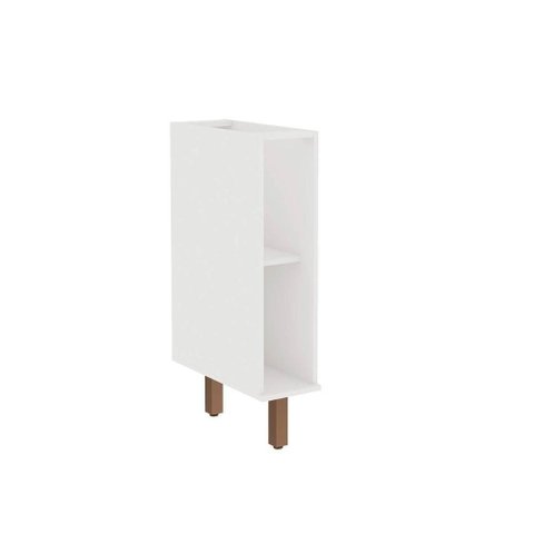 Balcão para Cozinha Modulada Nicho 1 Prateleira MDF 20cm Branco Genialflex Móveis