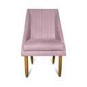 Ver imagem 1 de Cadeira Para Sala De Jantar Ana Pés Palito Suede Rosa Bebê - D'Classe Decor