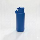 Ver imagem 1 de Garrafa Térmica Tr-008 1000ml Aço Inox com Protetor de Silicone:Azul Marinho