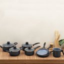 Ver imagem 5 de Jogo de Panelas 8 Pçs Antiaderentes de Cerâmica e Alumínio - Oikos