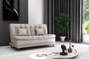 Ver imagem 2 de Sofá Cama Duda Linho Linho Cinza Matrix Sala Premium Original Linho 3 Lugares