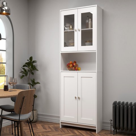 Armario Kit Cozinha 4 Portas Branco - Decibal