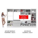 Ver imagem 4 de Cozinha Completa Mdf Madesa Acordes Frentes Branco Brilho