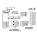 Ver imagem 7 de Cozinha Completa Mdf Madesa Acordes Frentes Branco Brilho