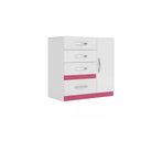 Ver imagem 4 de Cômoda Sapateira 4 Gavetas Vênus - Branco Branco