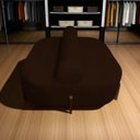 Ver imagem 1 de Poltrona Sofá Ilha Pequeno Lojas Orgânico Dois Lados Bouclé Marrom