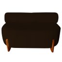 Ver imagem 2 de Poltrona Sofá Ilha Pequeno Lojas Orgânico Dois Lados Bouclé Marrom