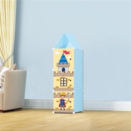 Guarda Roupa Infantil Portatil Castelo Sapateira Modular Organizador de Brinquedos Roupas - 2