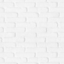 Ver imagem 1 de Papel de Parede Decorativo Tijolinho Branco Liso - 3,00x0,50m