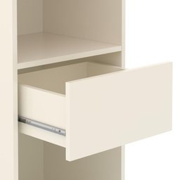 Estação de Trabalho 8 Lugares Smart Office 8 Mesas 6 Armários 1 Aparador - Off White e Cedro - 5