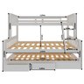 Cama Treliche Madeira com Gavetas Merk - 2 Solteiro + 1 Casal - 6