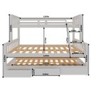 Ver imagem 6 de Cama Treliche Madeira com Gavetas Merk - 2 Solteiro + 1 Casal