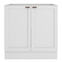 Ver imagem 1 de Balcão 2 Portas 80 Cm sem Tampo Unna Poliman Branco