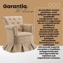 Ver imagem 5 de Poltrona Amentação Confortável com Balanço Descanso Quarto Bebê Aconchego Suede Azul
