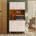 Ver imagem 1 de Kit Cozinha 90cm New Izis Freijó Uv/off Acetinado Poliman