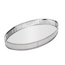 Ver imagem 1 de Bandeja de Metal com Espelho Berlin Prateada 26cm X 12cm X 5cm