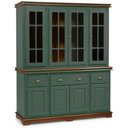 Ver imagem 1 de Cristaleira Arca e Oratório 8 Portas 3 Gavetas Manchester 2055 Linz Móveis - Verde Musgo/Imbuia