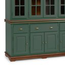 Ver imagem 3 de Cristaleira Arca e Oratório 8 Portas 3 Gavetas Manchester 2055 Linz Móveis - Verde Musgo/Imbuia