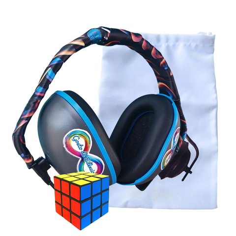 Protetor de Barulhos para Autistas Infinity Cube 18 Db + Cubo Mágico