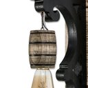 Ver imagem 6 de Soquete Barril para Lustre Roda de Carroça - Madeira - Decoração E27 - Rústico