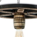 Ver imagem 4 de Soquete Barril para Lustre Roda de Carroça - Madeira - Decoração E27 - Rústico