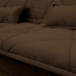 Sofá Cama Estoril 1,90m Suede Velut - King House - 5