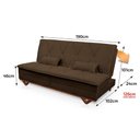 Ver imagem 4 de Sofá Cama Estoril 1,90m Suede Velut - King House