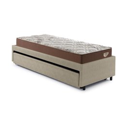 Bicama Box Viúva 126x208 Courino Linho com 2 Colchões Relax Adorabile Molas Ensacadas - 10
