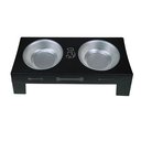 Ver imagem 1 de Comedouro Pet Aço Elevado Duplo Suporte Cão Gato Cachorro