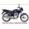 Tinta Honda CG Titan 150 2004 a 2007 Azul Twister Perol. Poliéster 900ml - 2