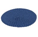 Ver imagem 2 de Jogo Lugar Americano Redondo Azul 38 cm Decoração Mesa Posta Descanso Prato Feito à Mão