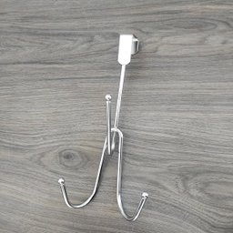 Gancho para Porta Cabide Triplo de Encaixe Pendurar Roupa Toalha Cromado - 6