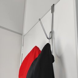 Gancho para Porta Cabide Triplo de Encaixe Pendurar Roupa Toalha Cromado - 5