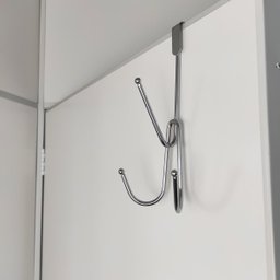 Gancho para Porta Cabide Triplo de Encaixe Pendurar Roupa Toalha Cromado - 4